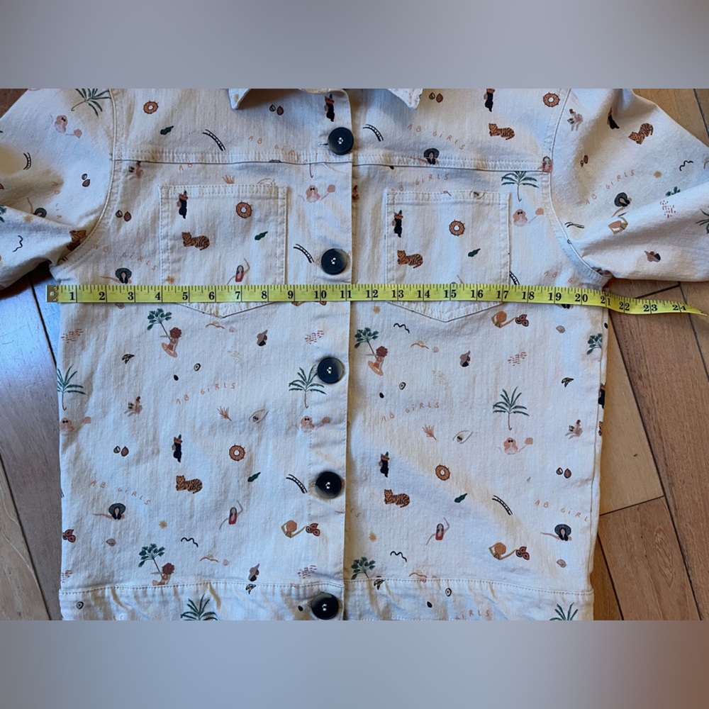 Alexandra Bueno Adventurer whimsical animal Jacket Size Medium Anthropologie - Picture 13 of 16